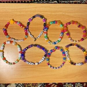 Set of 8 Rave Festi Kandi Bracelets